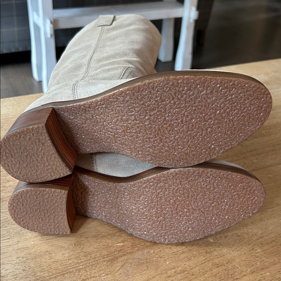 Frye Light Tan Suede Knee-High Boots - Picture 3 of 4